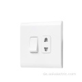 Britische Schalter und Steckdose 1Gang Switch 2Pin Socket